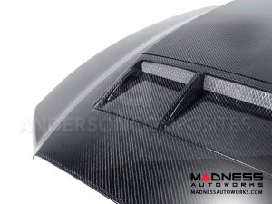Ford Mustang Shelby GT500 Type TS Hood by Anderson Composites - Carbon Fiber 